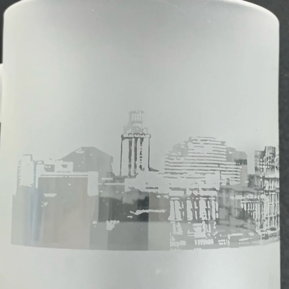 Austin, Texas souvenir frosted beer mug.